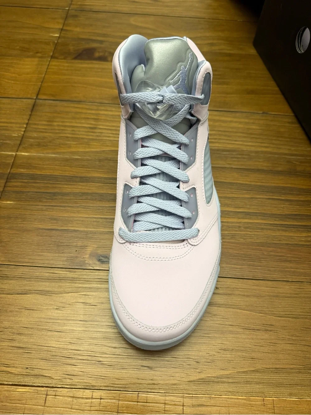 Jordan Men’s Retro 5 Shoes Pink Gray Mint